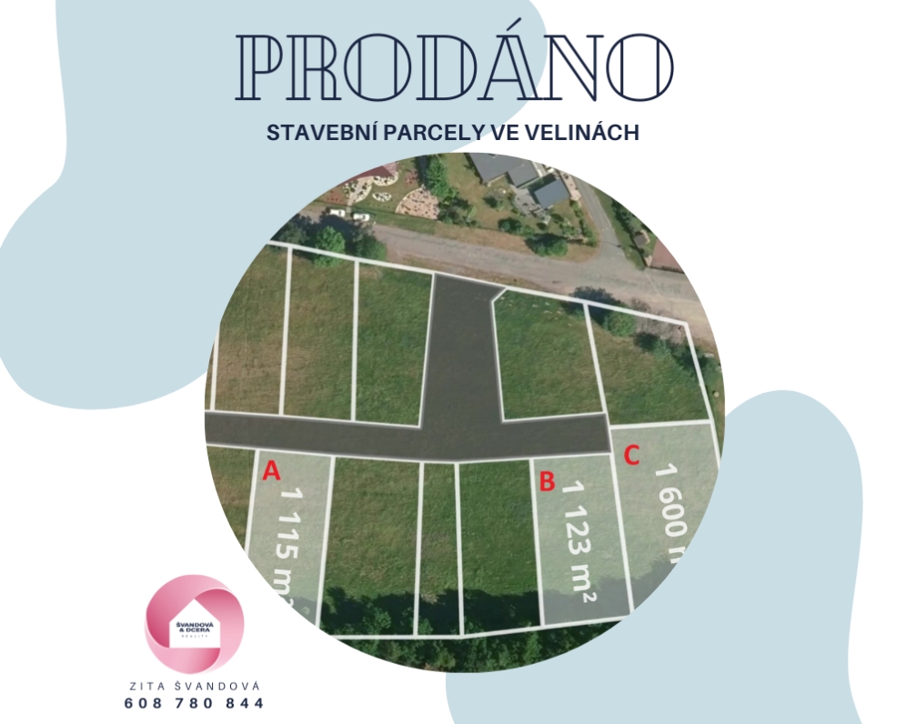 STAVEBNÍ PARCELY VE VELINÁCH