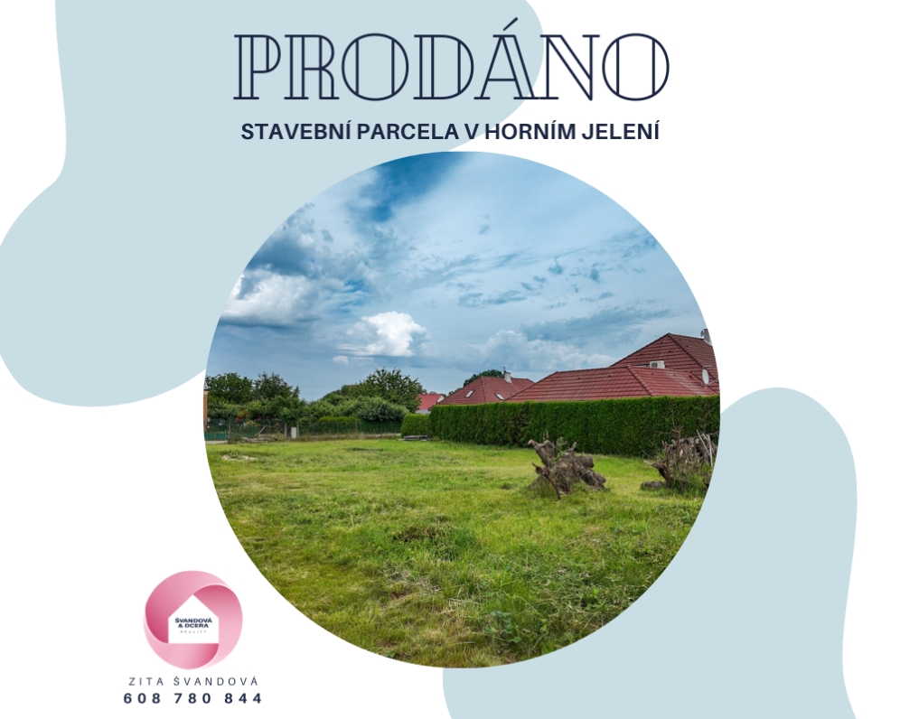 STAVEBNÍN PARCELA V HORNÍM JELENÍ