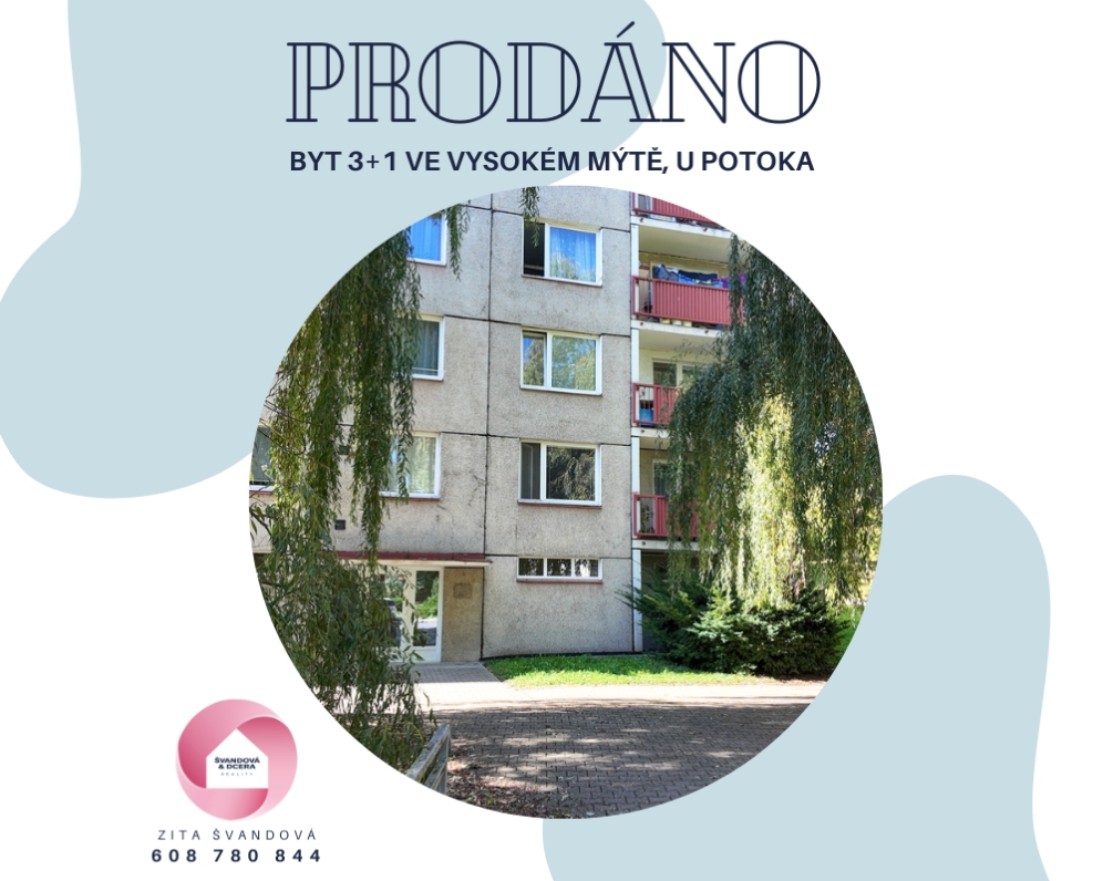 BYT 3+1 U POTOKA, VYSOKÉ MÝTO